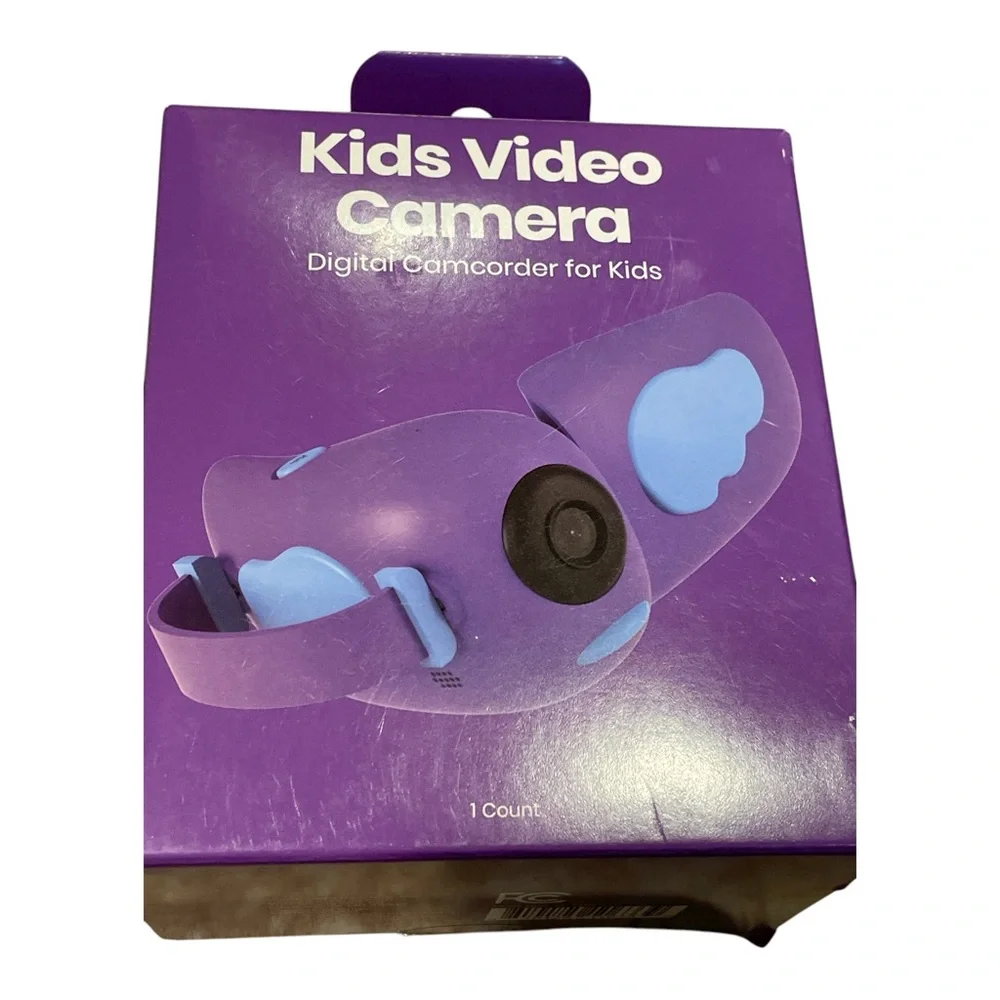 NEW GEMS Kids Video Purple Camera: 3 Megapixels, 720p, Micro USB, 2'' Screen